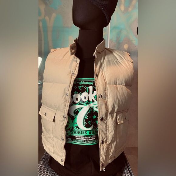 Outdoor Vest - Vintage - Size Small - Coffee Cream - Picture 5 of 5